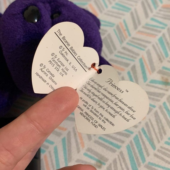 Rare  beanie baby princess Diana 1997 beanie baby with Spacing and tag - Picture 3 of 7